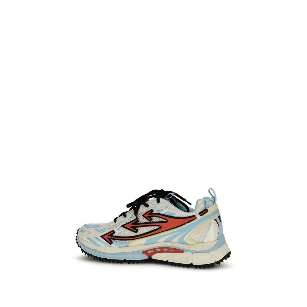 Off-White Blue Calf Leather Bos Taurus Athletic Sneakers - EU42/US9