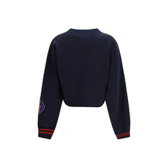 Off-White Blue Cotton Sweatshirt - M