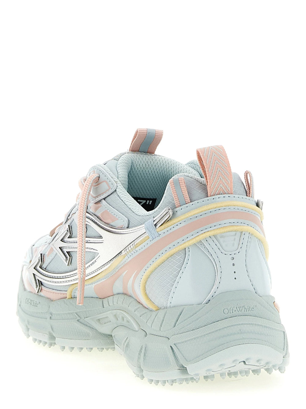 Off-White Blue Polyethylene Athletic Sneakers