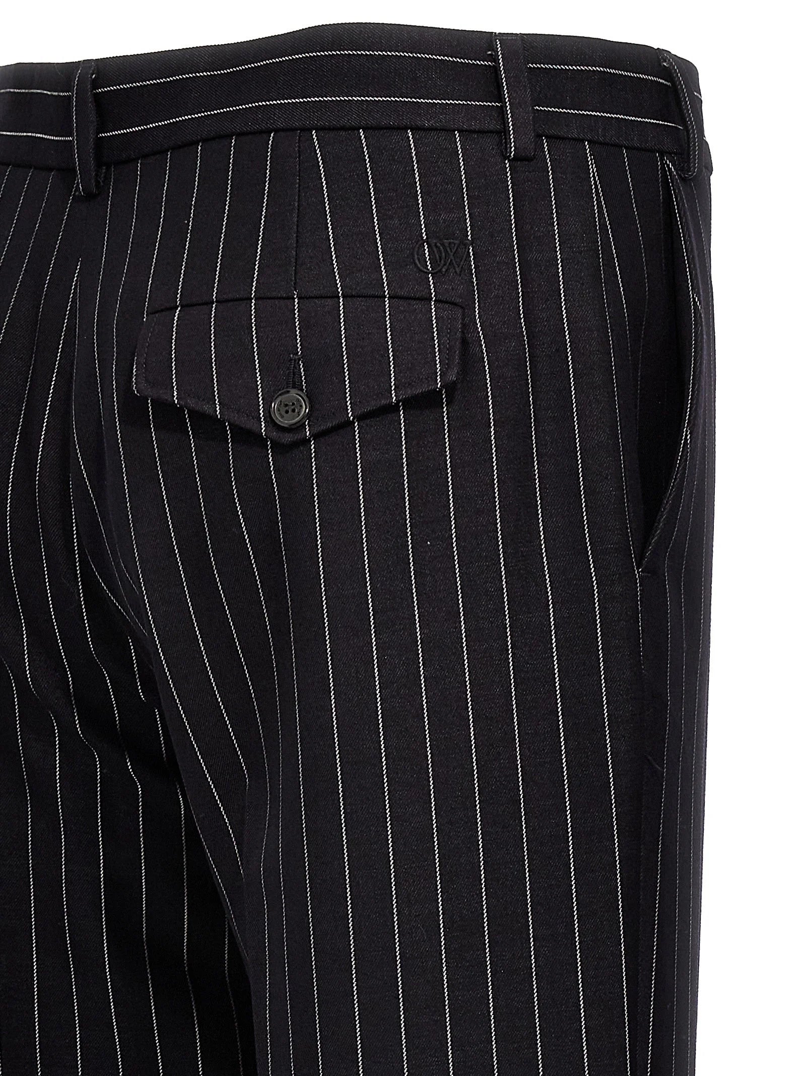 Off-White Blue Wool Dress Pants - 48 | M