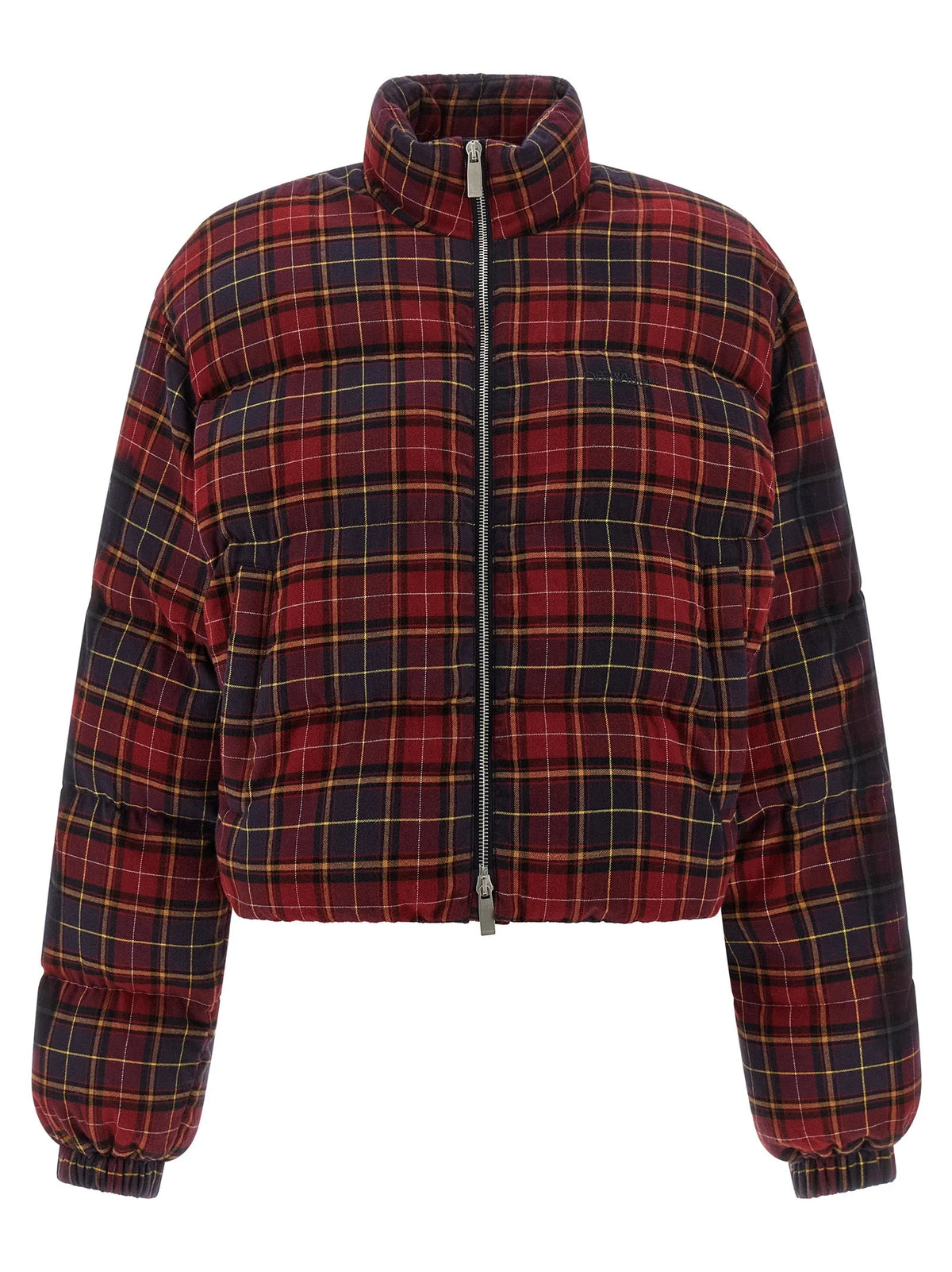 Off-White Bordeaux Cotton Full-Length Jacket - IT38