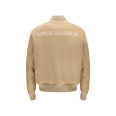 Off-White Brown Cashmere Bomber - L