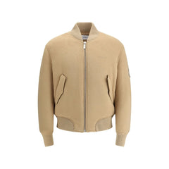 Off-White Brown Cashmere Bomber - L