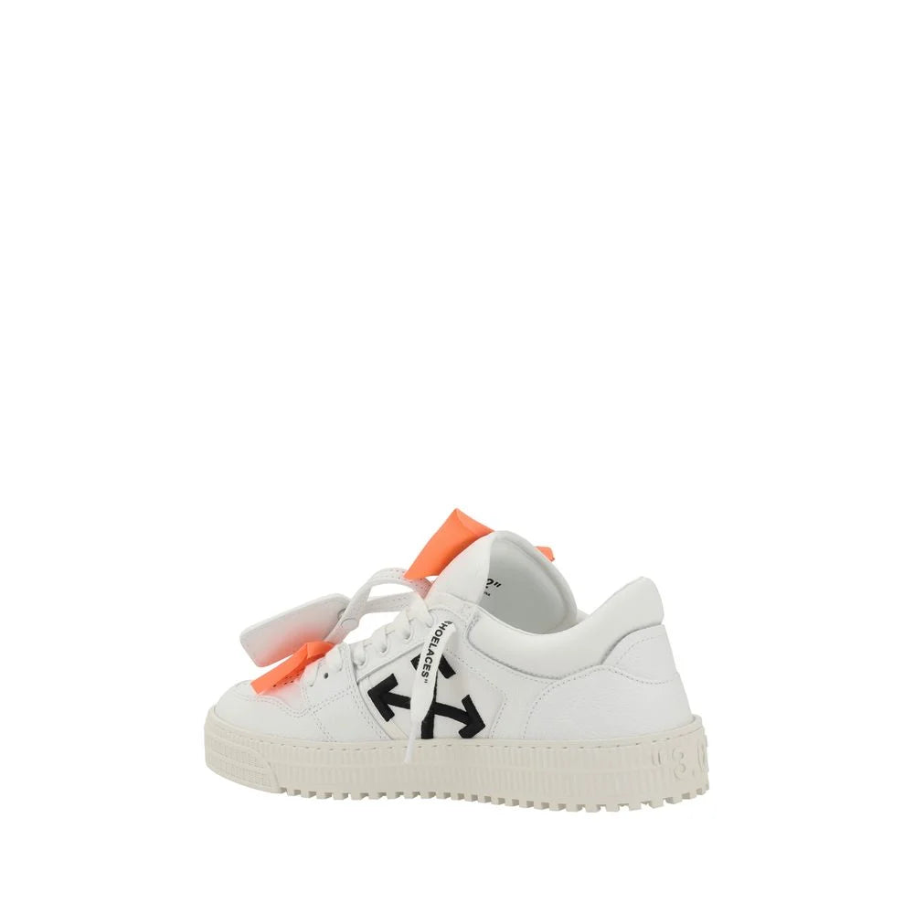 Off-White White Calf Leather Bos Taurus Low Top Sneakers - EU44/US11