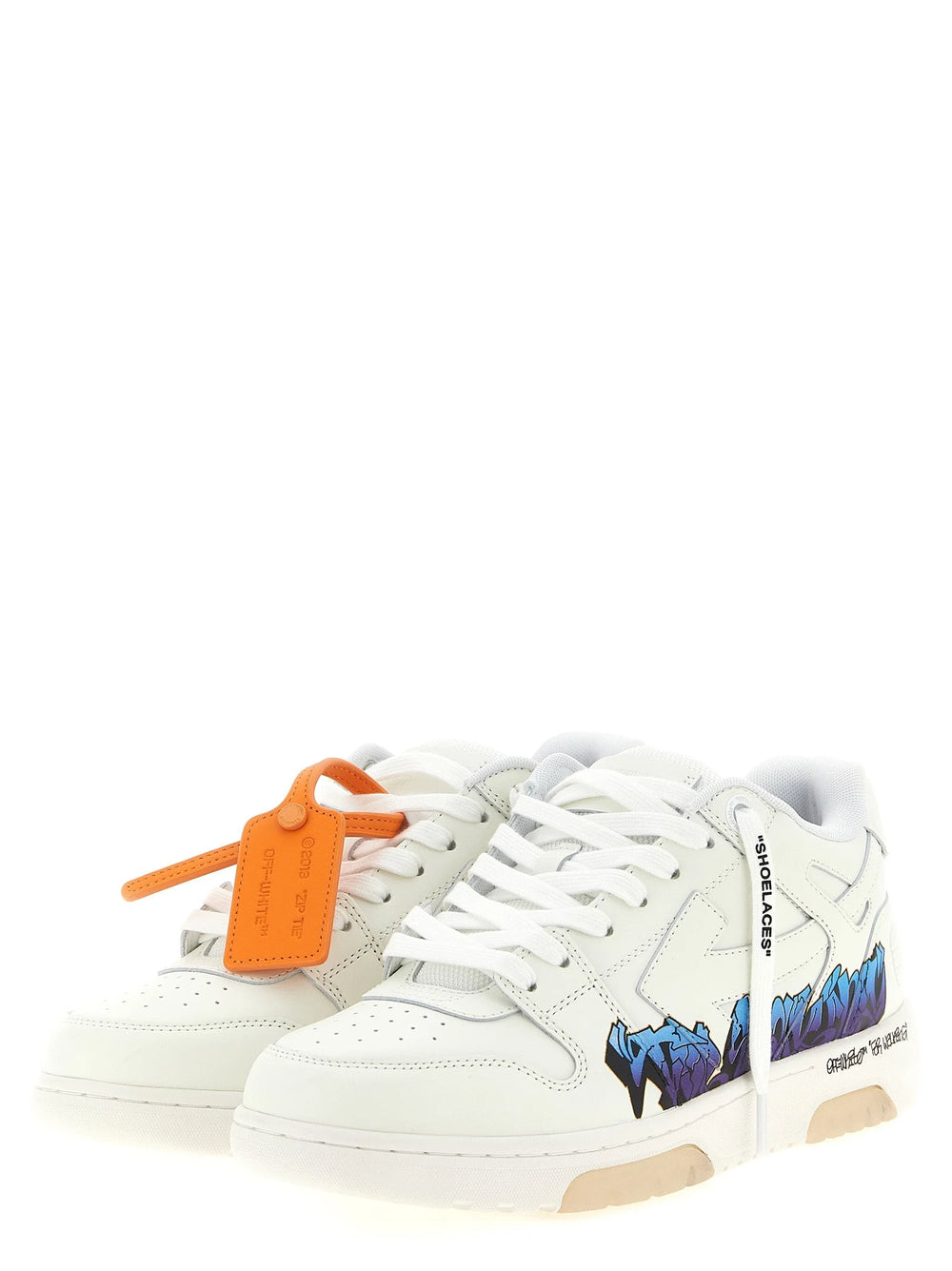 Off-White White Calfskin Athletic Sneakers