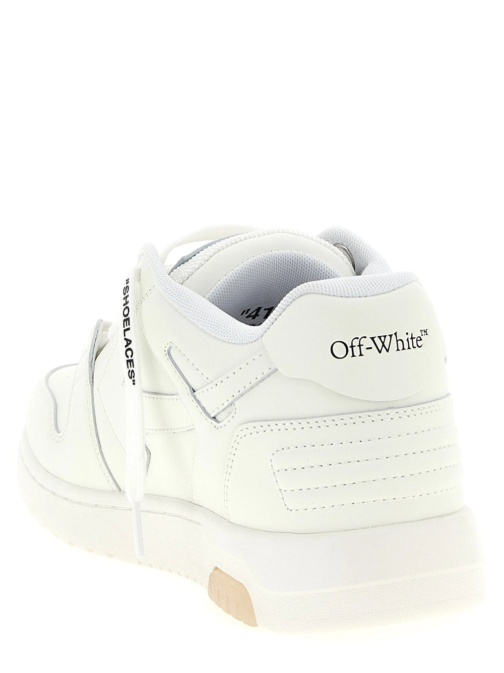 Off-White White Calfskin Athletic Sneakers