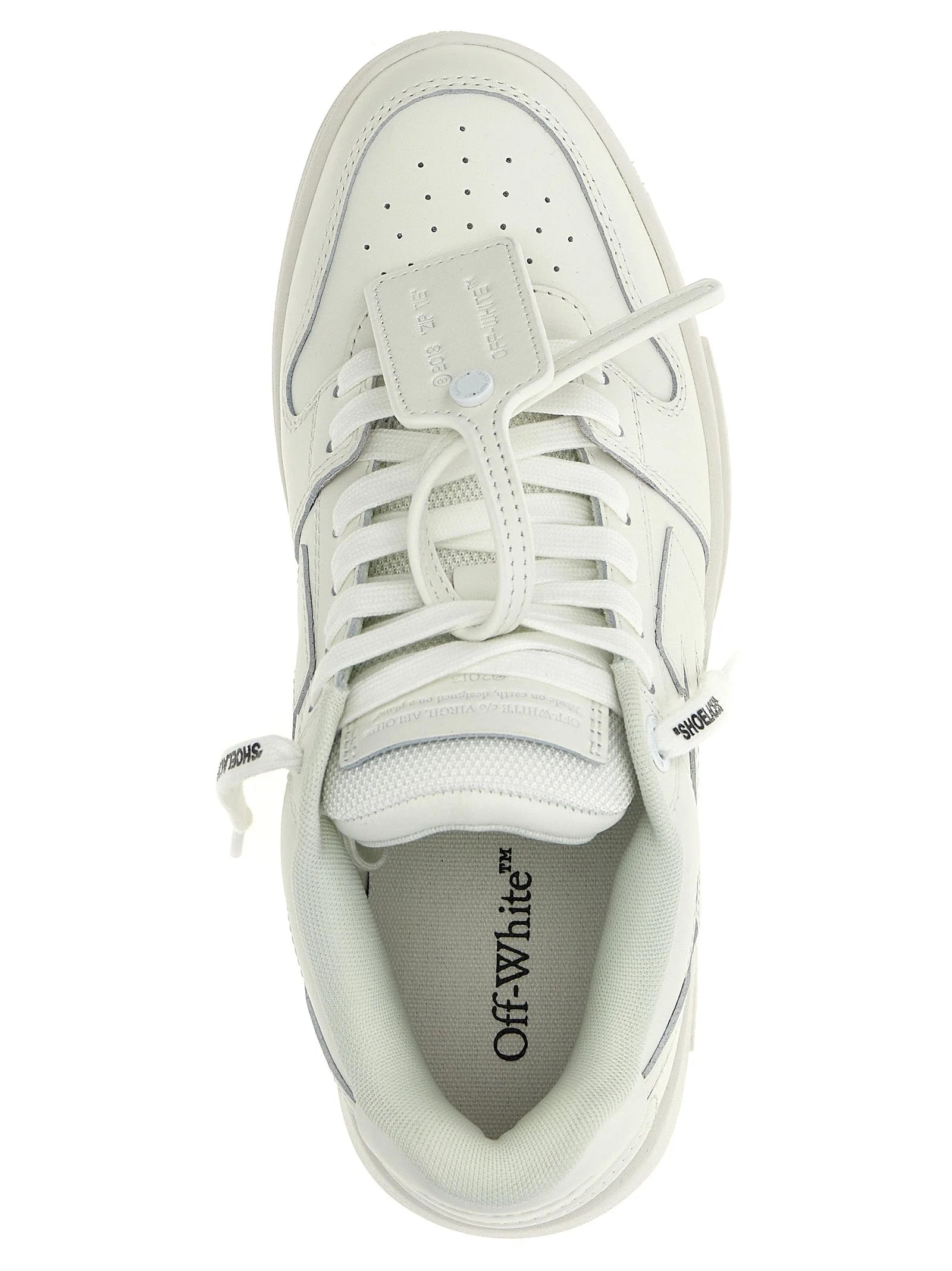 Off-White White Calfskin Low Top Sneakers
