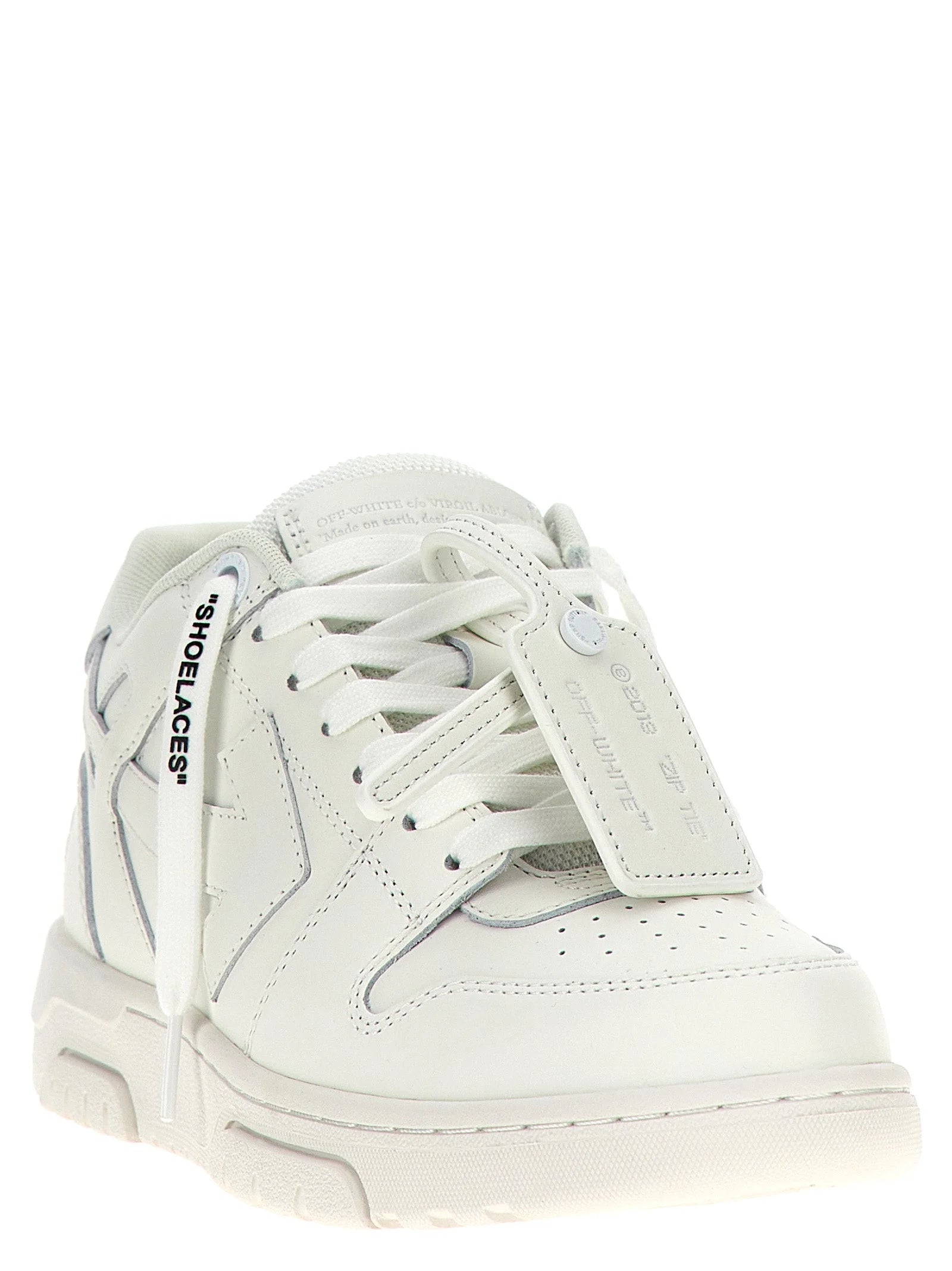 Off-White White Calfskin Low Top Sneakers