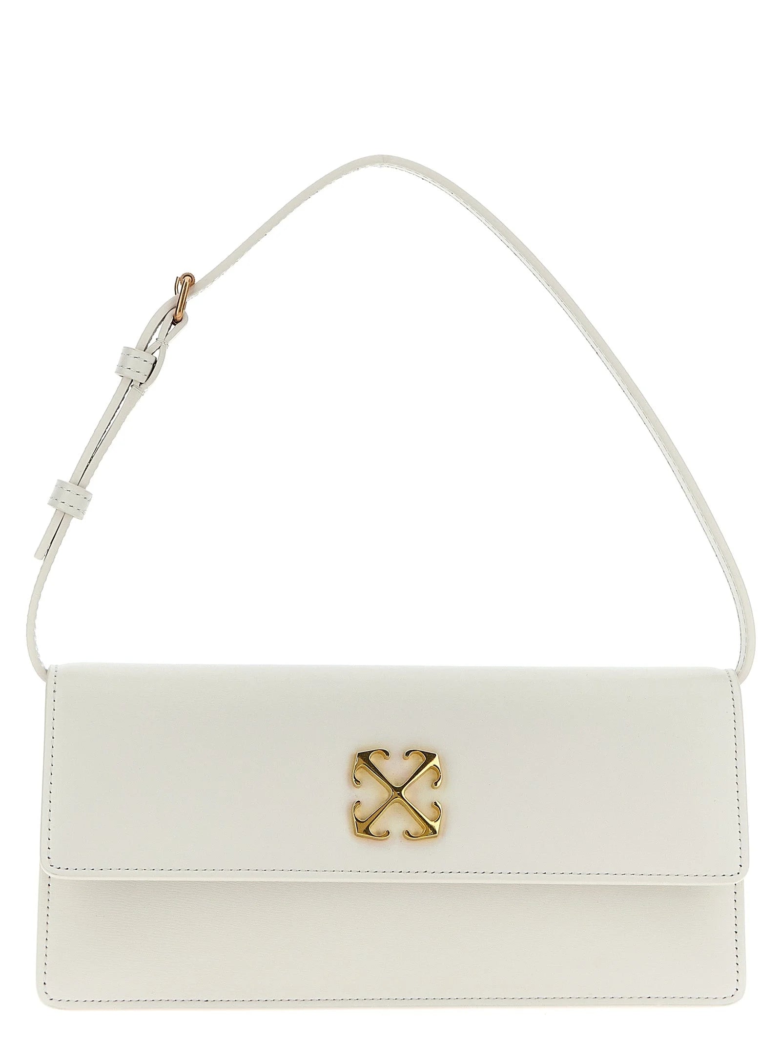 Off-White White Calfskin Shoulder Bag