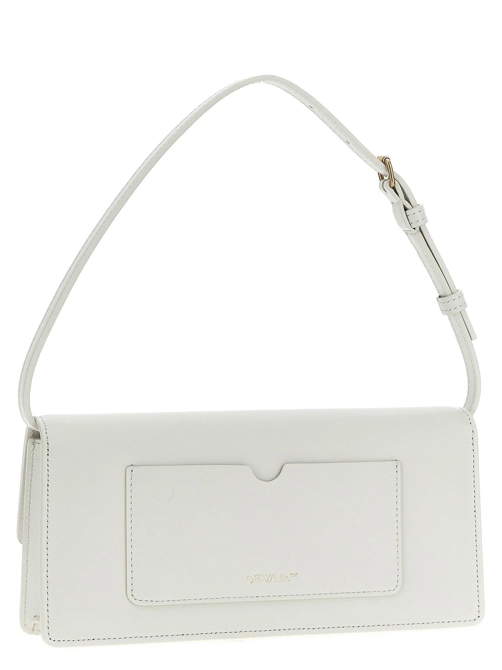 Off-White White Calfskin Shoulder Bag
