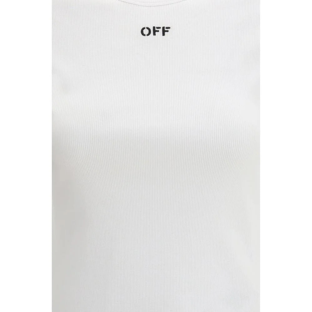 Off-White White Cotton T-Shirt