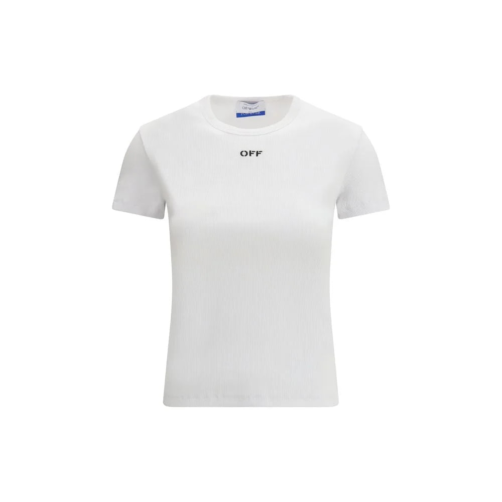 Off-White White Cotton T-Shirt