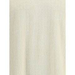 Off-White Cream Cotton T-Shirt - T-Shirts