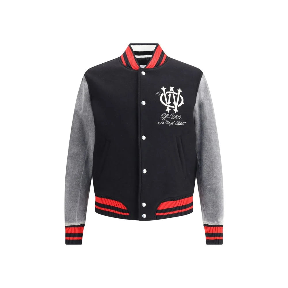 Off-White Gothic OW Wool Varsity Jacket - IT50 | L