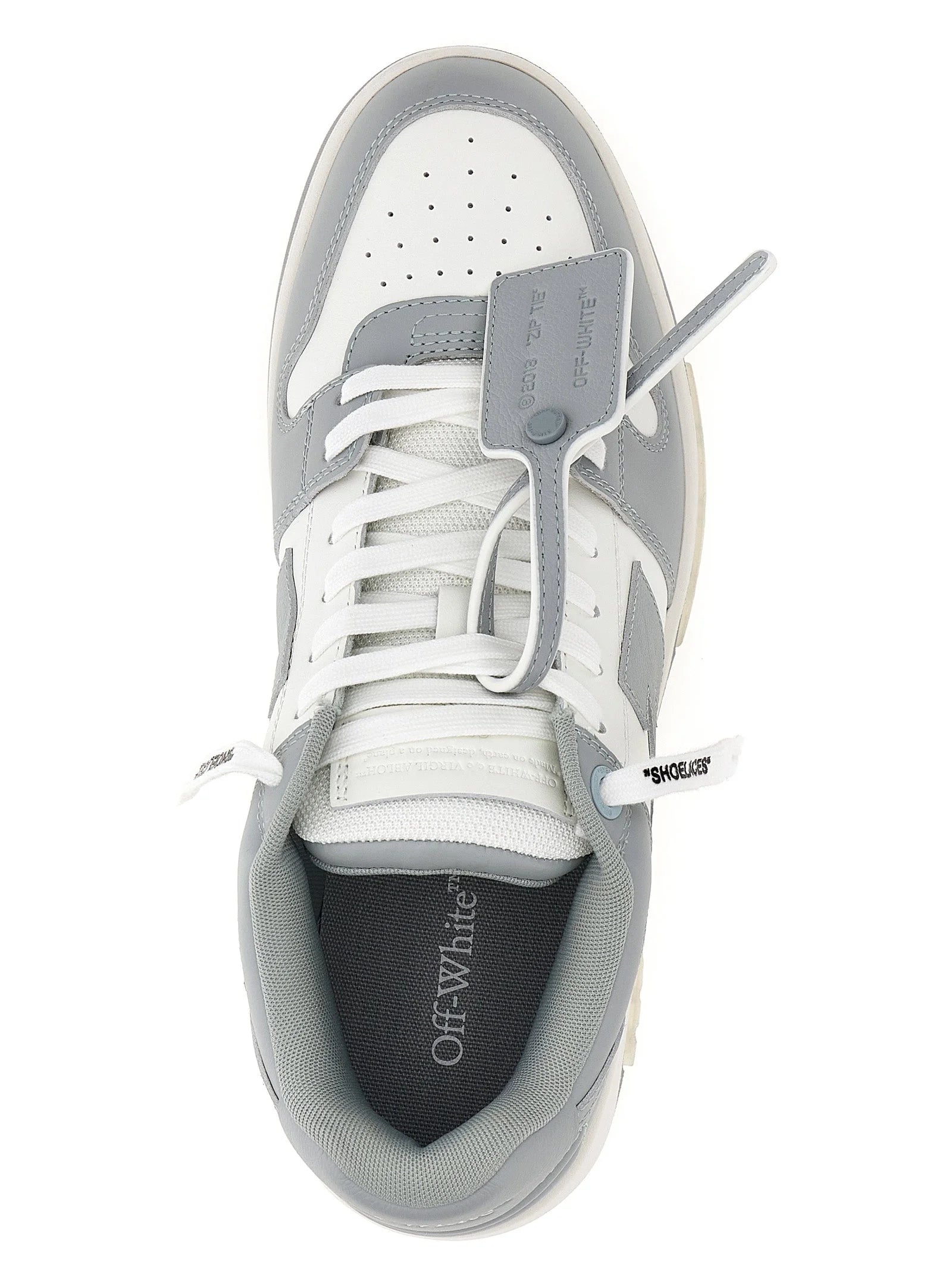 Off-White Gray Calfskin Low Top Sneakers - EU 41 | US 8