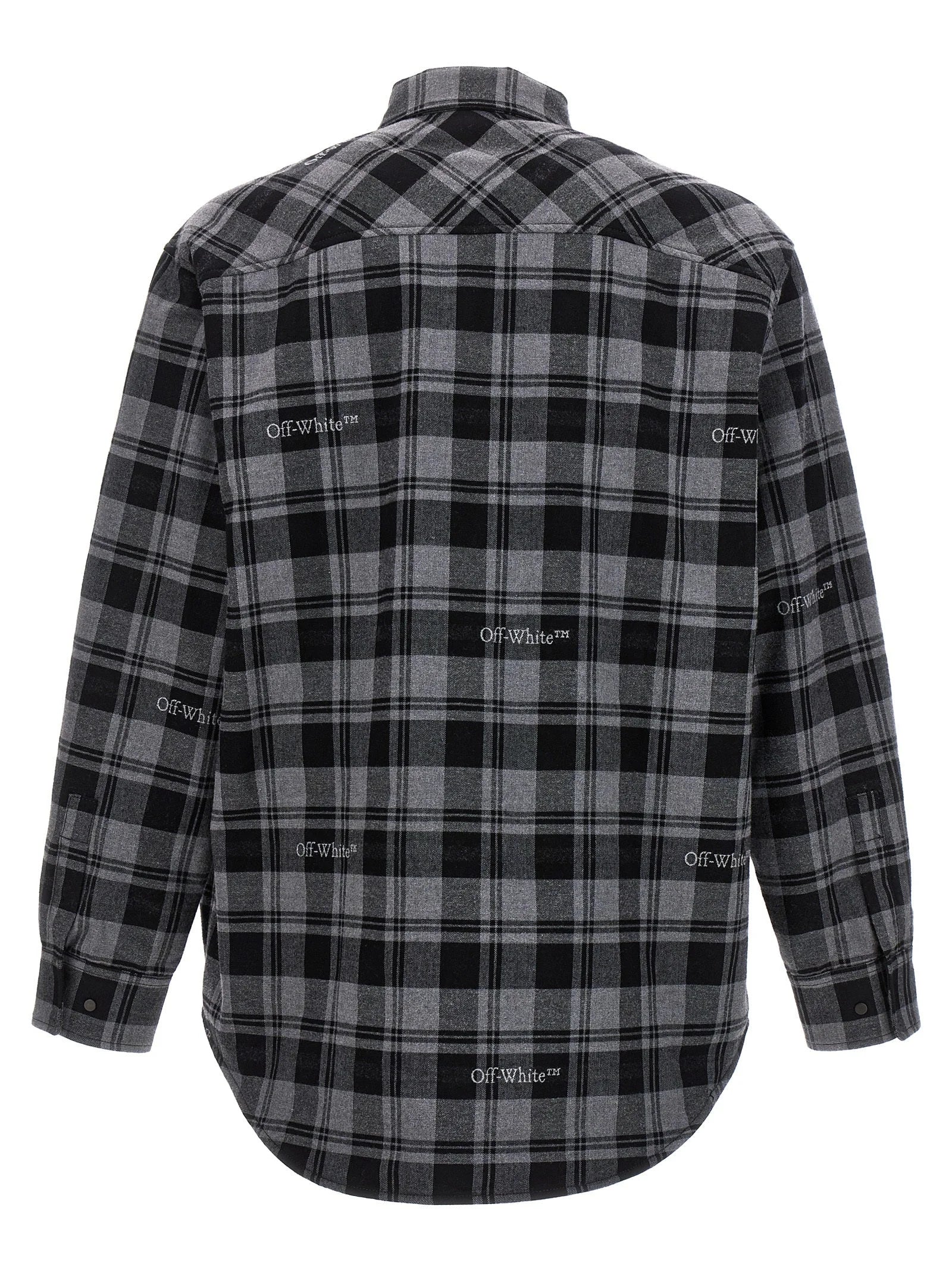 Off-White Gray Cotton Shell Jacket