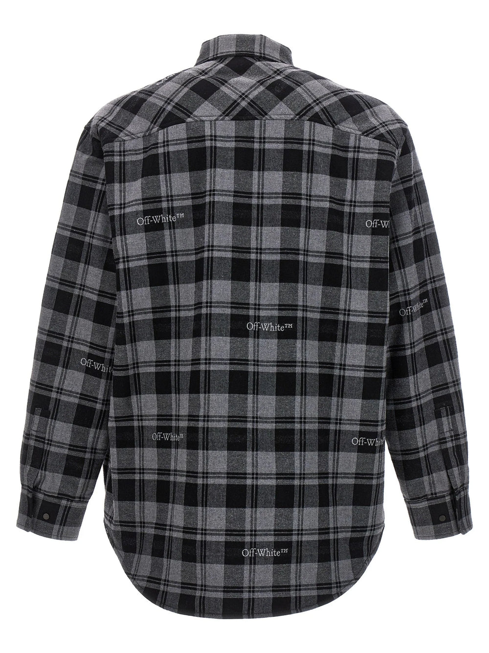 Off-White Gray Cotton Shell Jacket