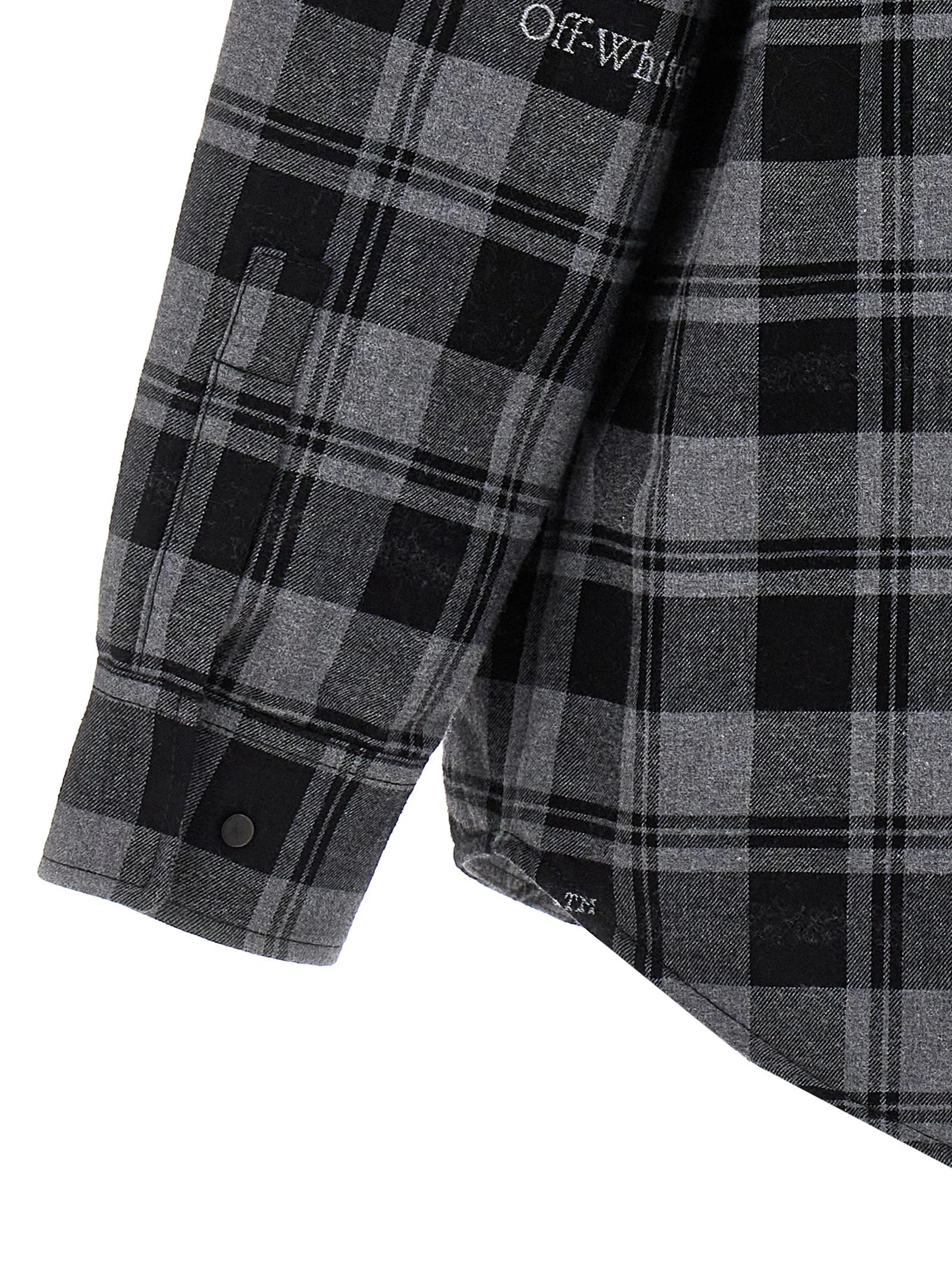 Off-White Gray Cotton Shell Jacket