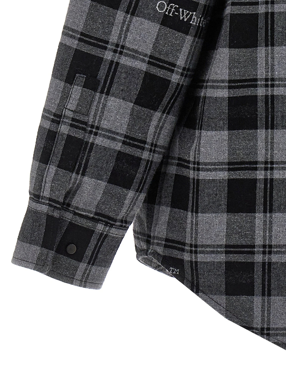 Off-White Gray Cotton Shell Jacket