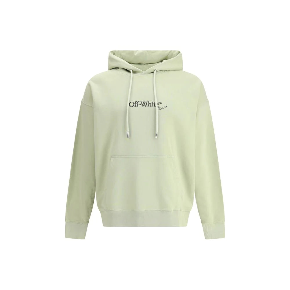 Off-White Green Cotton Sweatshirt