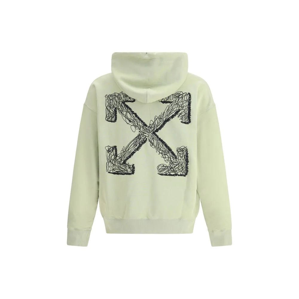 Off-White Green Cotton Sweatshirt