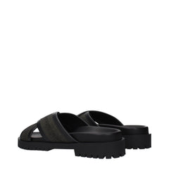 Off-White Grøn Stof Flade Sandaler