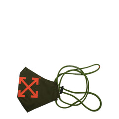 Off-White Green Polyester Facemasks - Fashion Face Masks