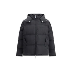 Off-White Hooded Diagonal Arrow Down Jacket