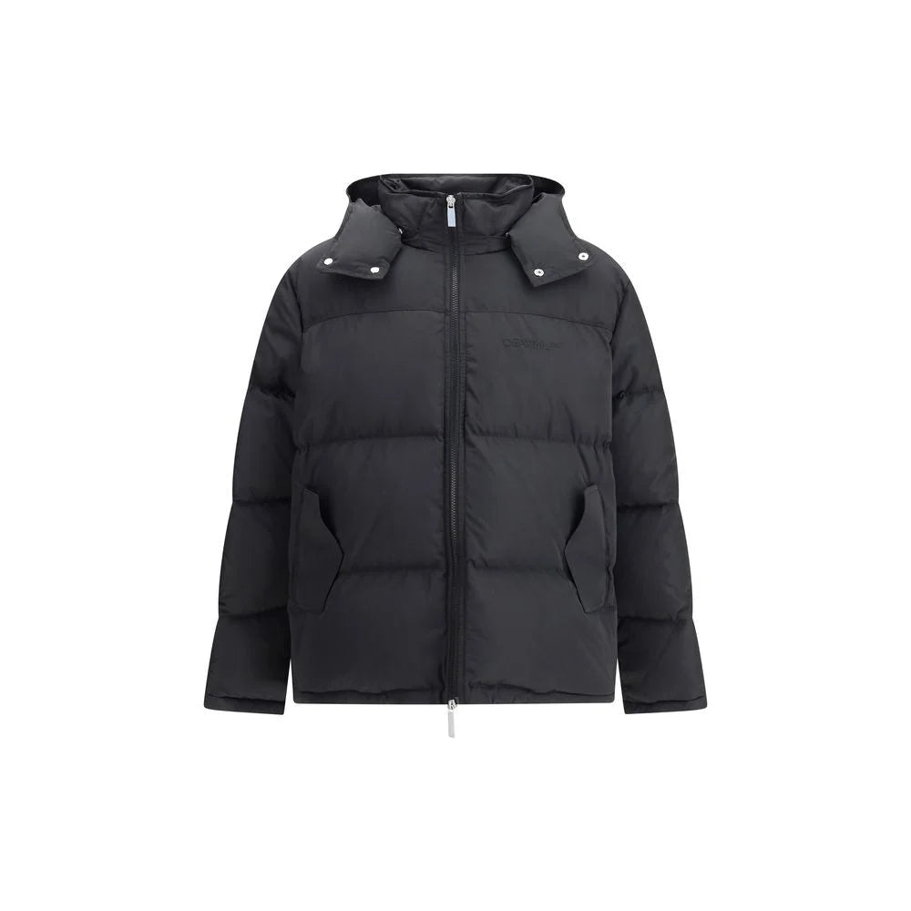Off-White Hooded Diagonal Arrow Down Jacket - Puffer Jackets