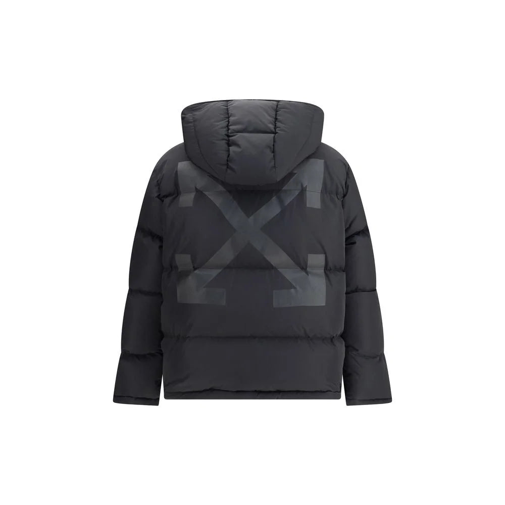 Off-White Hooded Diagonal Arrow Down Jacket - Puffer Jackets