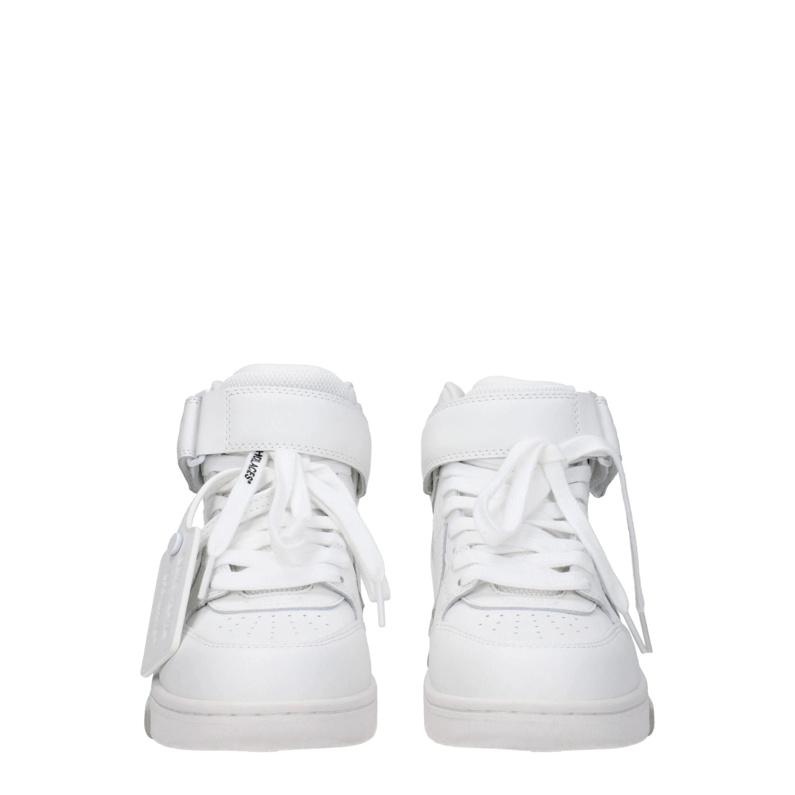Off-White White Leather High Tops - EU36/US6