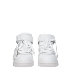 Off-White White Leather High Tops - EU36/US6