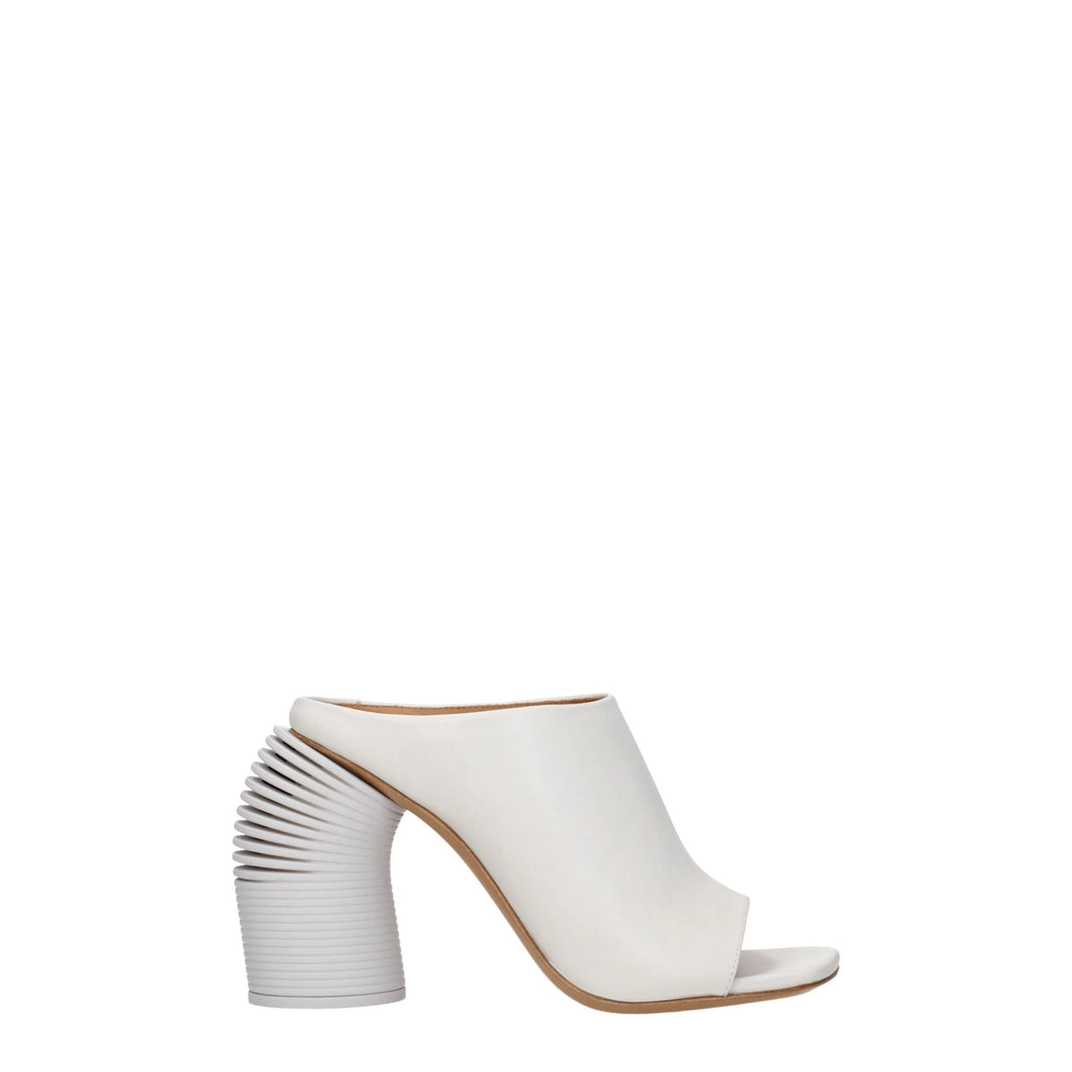 Off-White White Leather Platforms