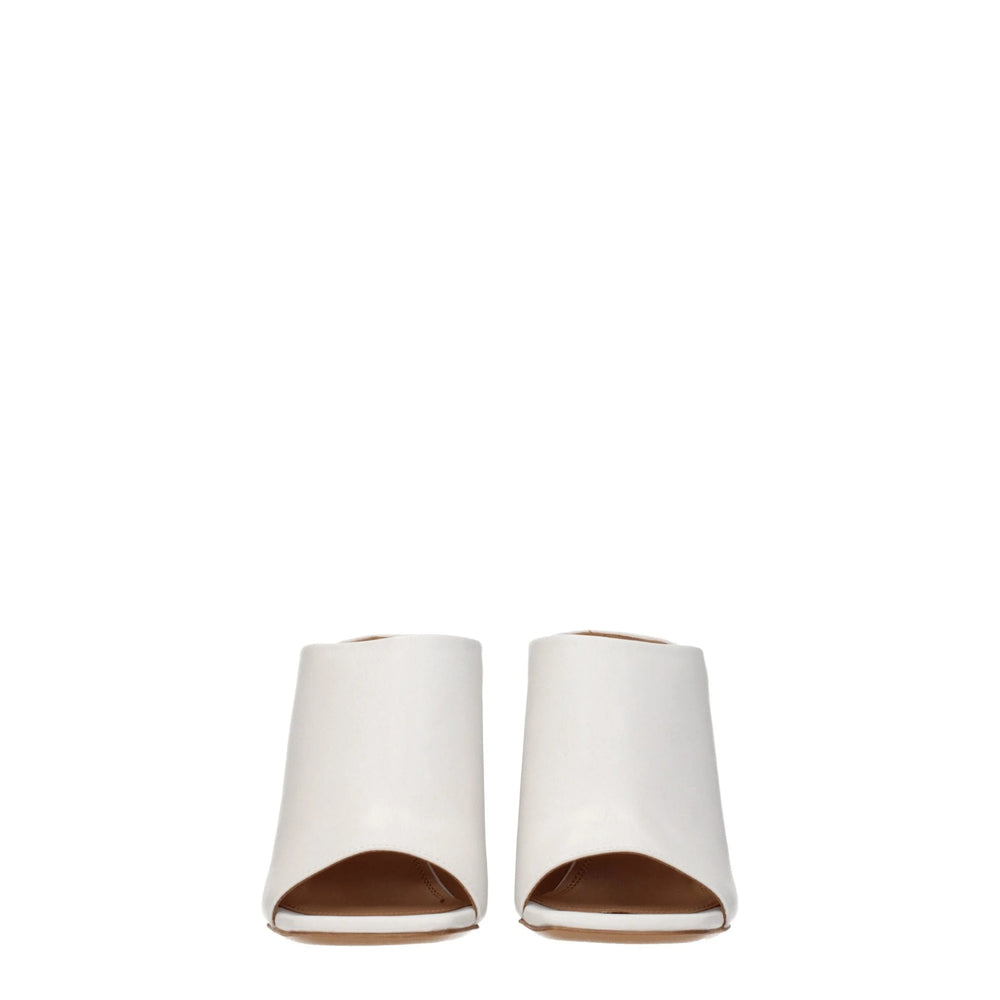 Off-White White Leather Platforms