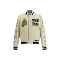 Off-White Lion Wool Varsity Jacket - Varsity Jackets