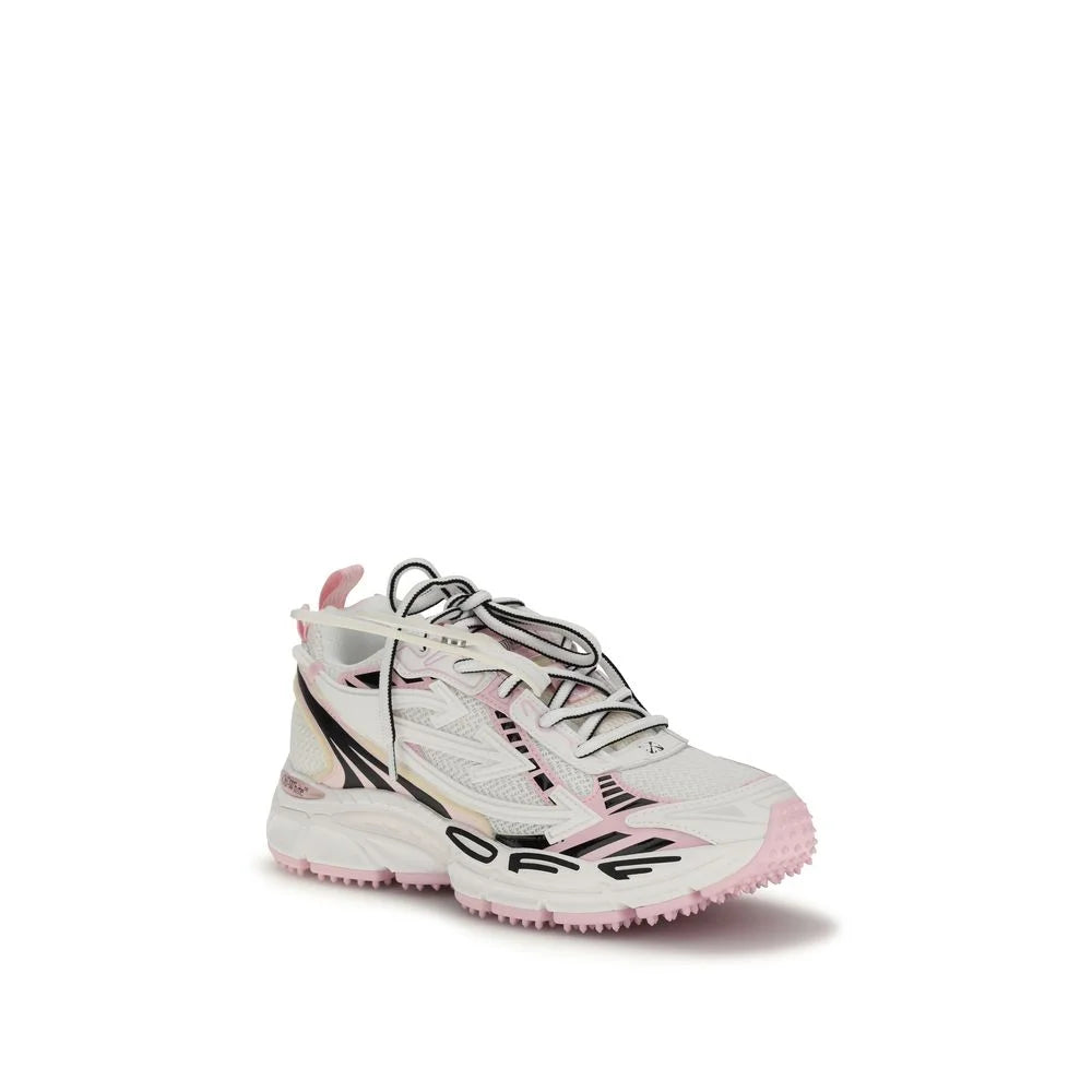 Off-White Multicolor Polyester Athletic Sneakers - Sneakers