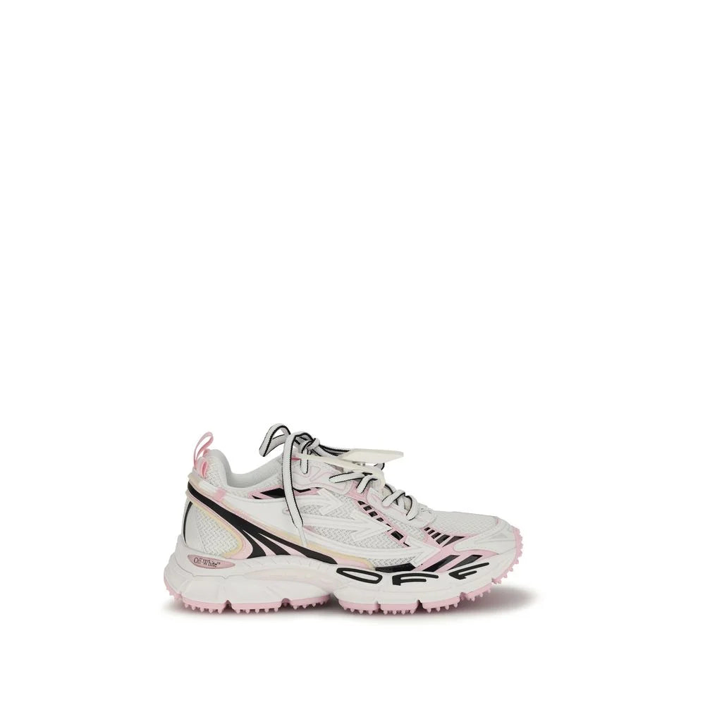 Off-White Multicolor Polyester Athletic Sneakers - Sneakers