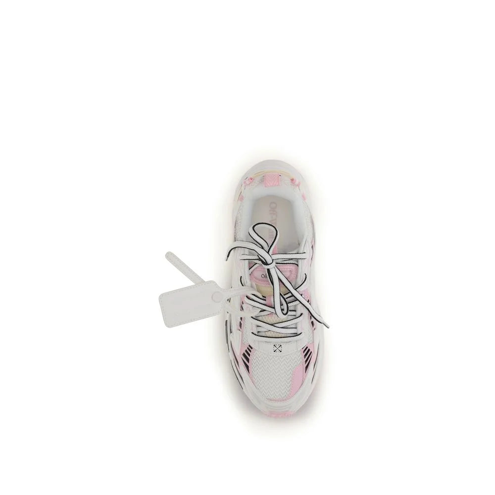 Off-White Multicolor Polyester Athletic Sneakers - Sneakers