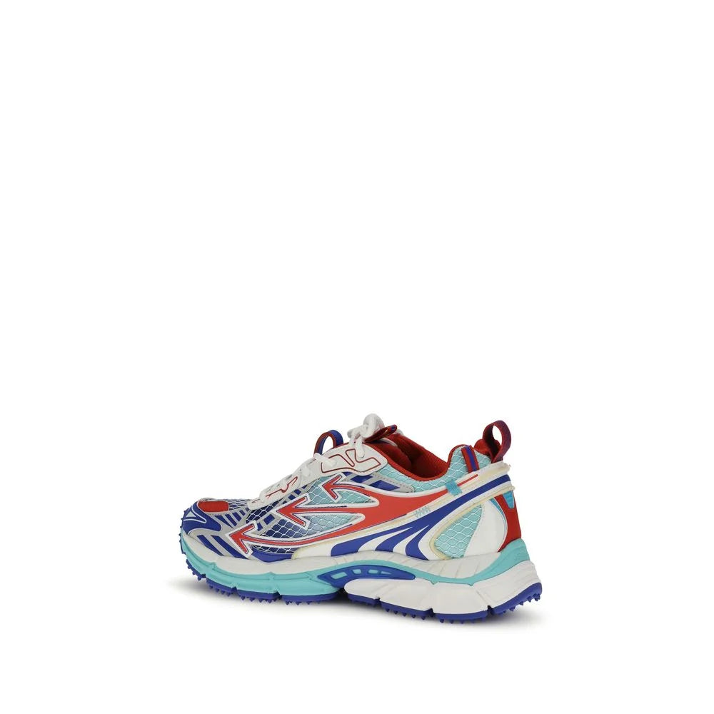 Off-White Multicolor Polyester Athletic Sneakers - EU42/US9