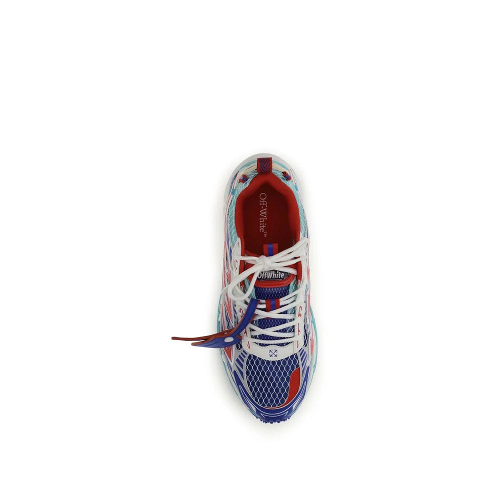 Off-White Multicolor Polyester Athletic Sneakers - EU42/US9