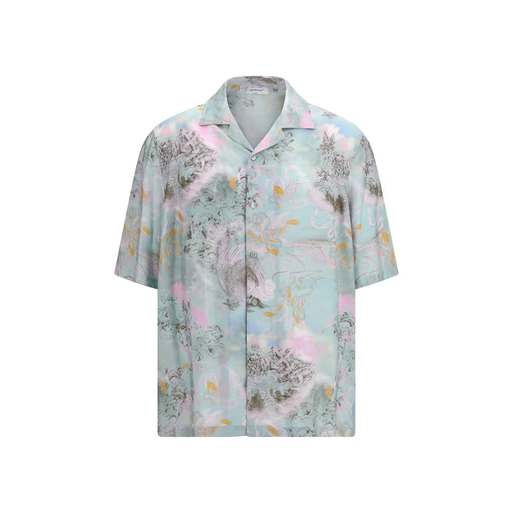 Košile Off-White Multicolor z viskózového vzoru - IT50 | L