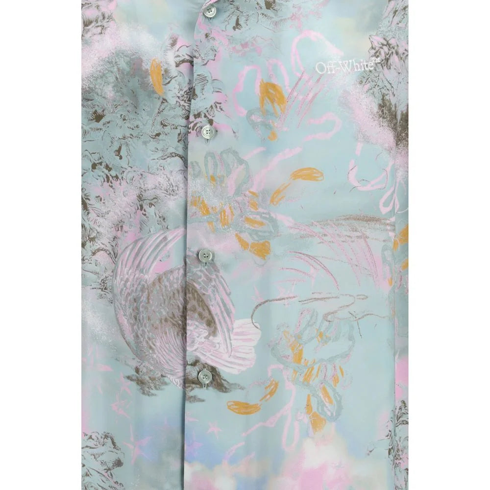 Košile Off-White Multicolor z viskózového vzoru - IT50 | L