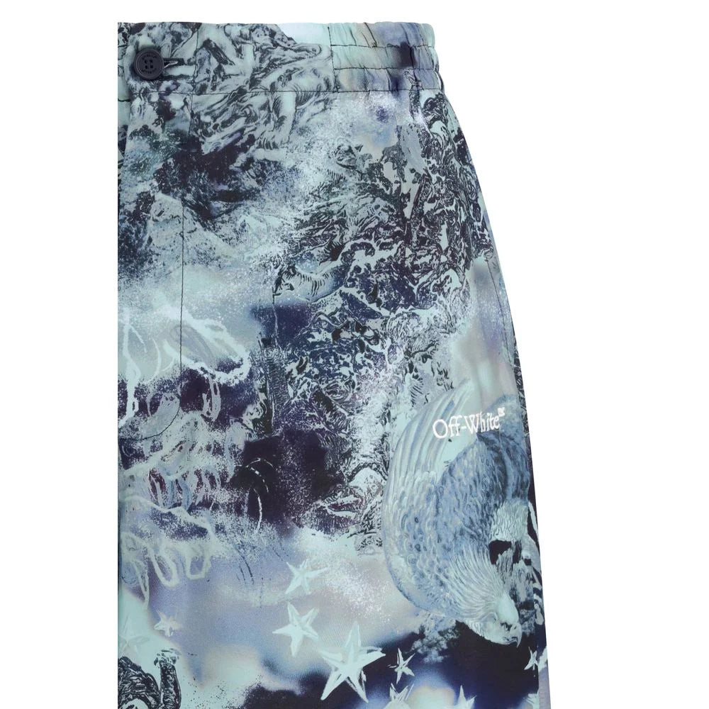 Off-White Multicolor Viscose Shorts - IT50 | L