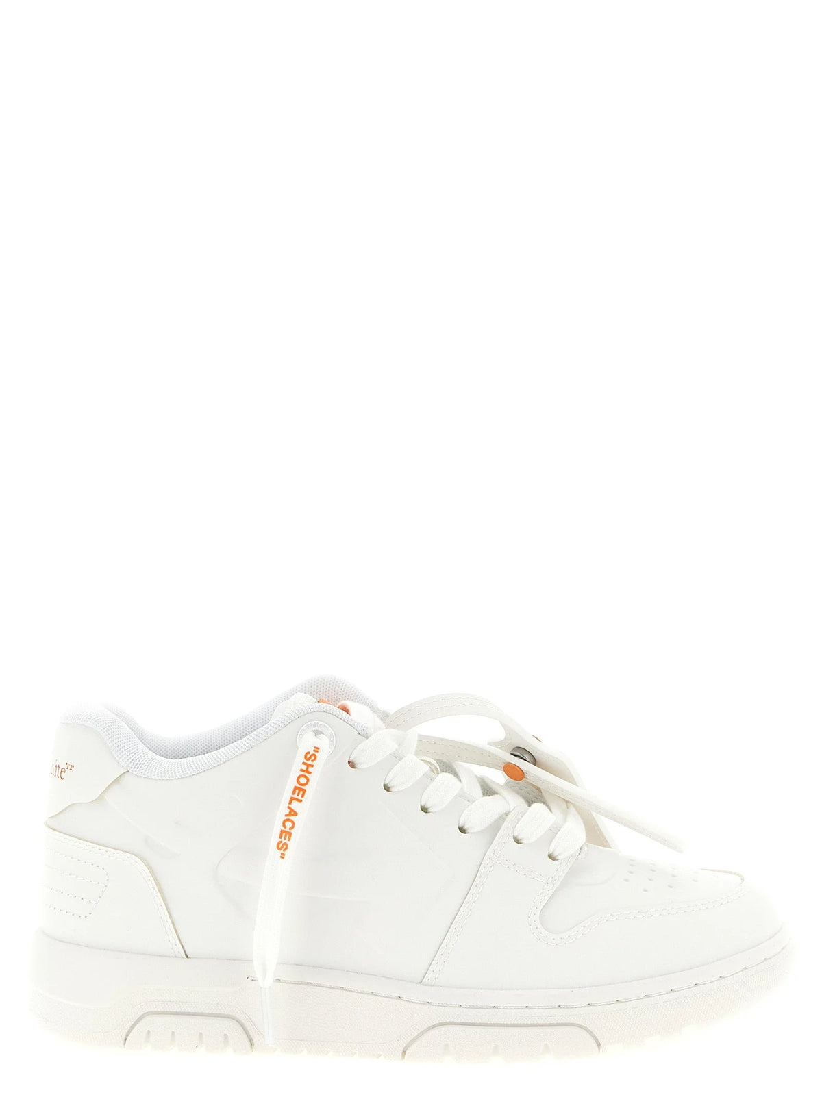 Off-White Orange Plastic Athletic Sneakers