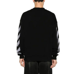 Off-White Off White Pixel Diag Sweatshirt - Sweatshirts