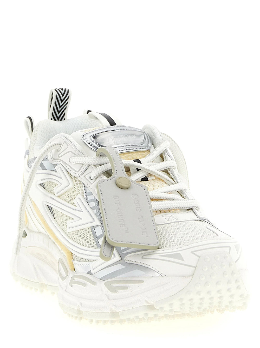 Off-White White Polyethylene Athletic Sneakers
