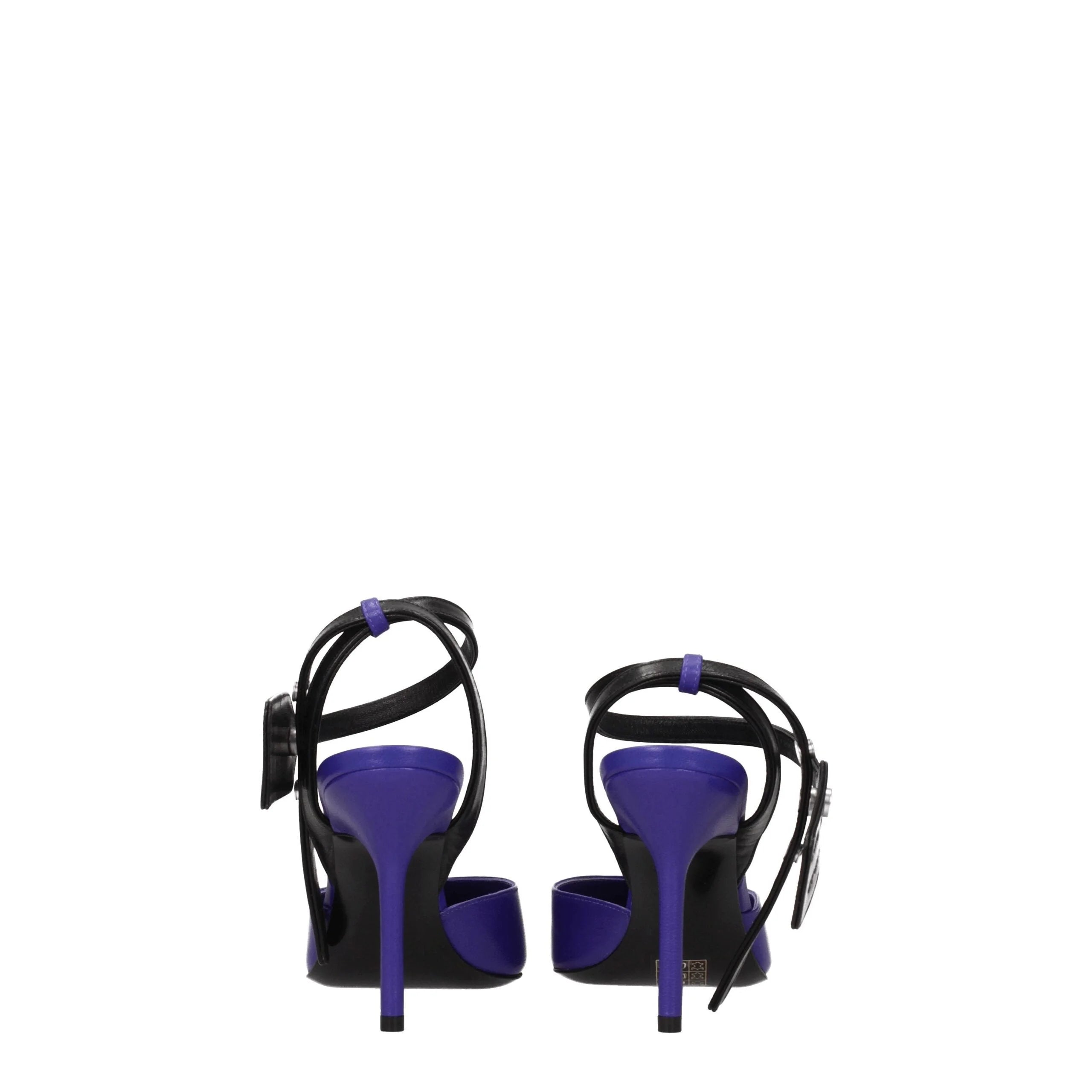 Off-White Purple Leather High Heel Pumps