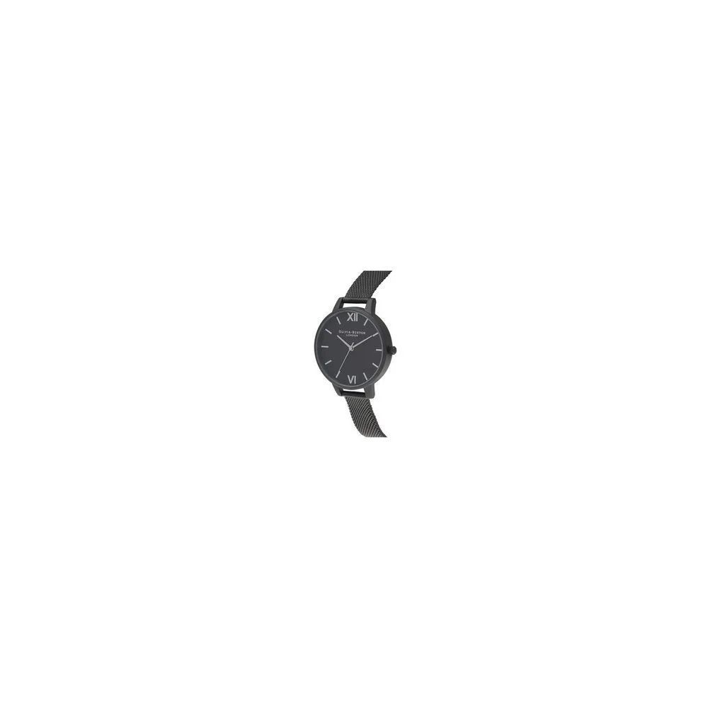 Olivia Burton Black Stainless Steel Watch