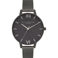 Olivia Burton Black Stainless Steel Watch