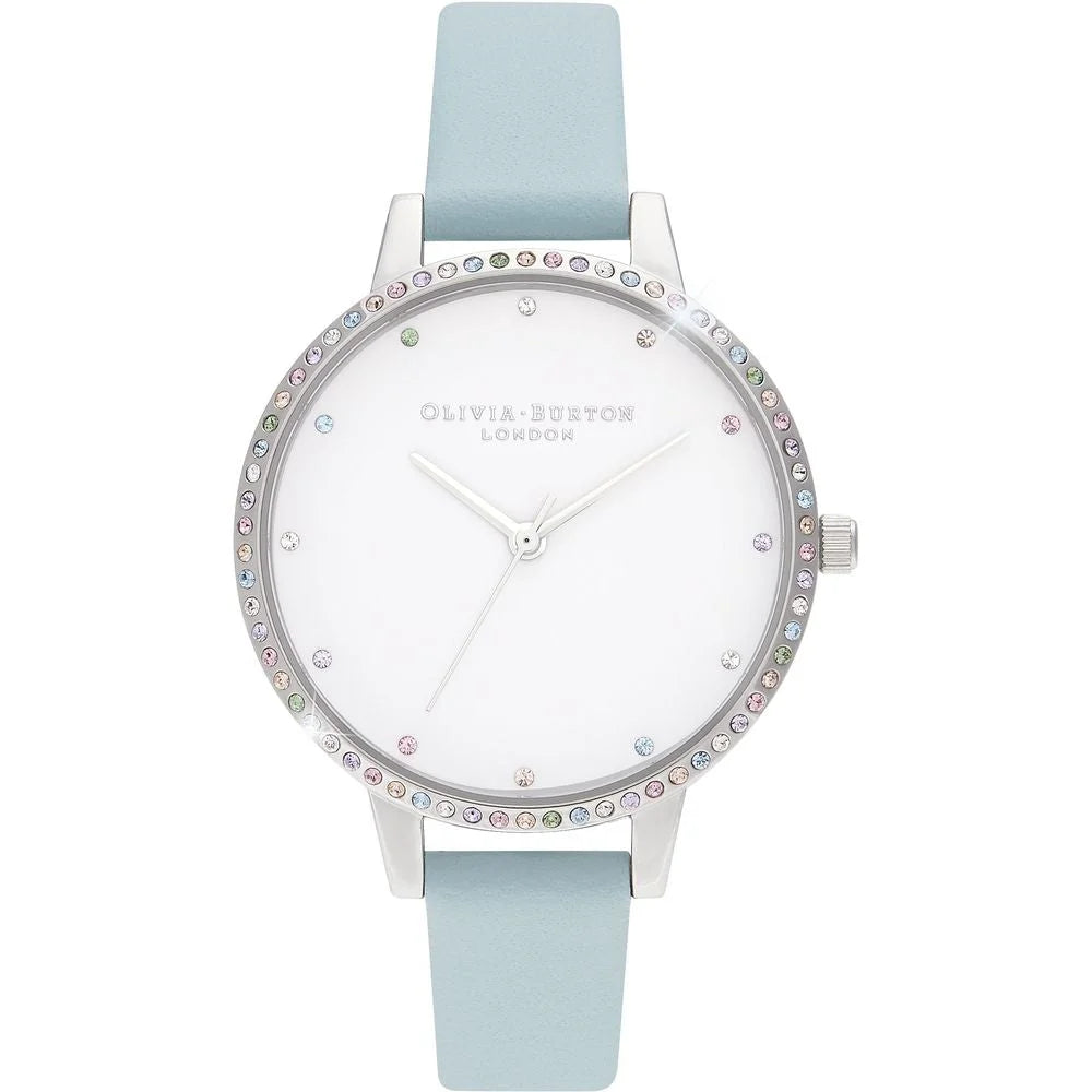 Olivia Burton Blue Artificial Leather Watch
